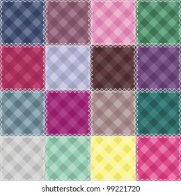 patchwork background with different patterns