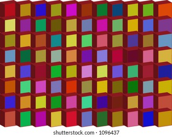 patchwork bevel vector