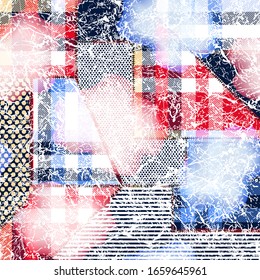 patchwork checks pattern on textures