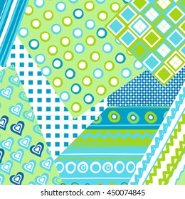 Patchwork cover for baby boy