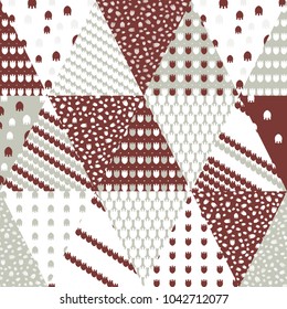 Patchwork pastel colors vector seamless