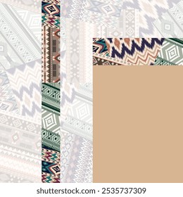patchwork pattern on textures background