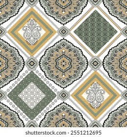 patchwork pattern on white background