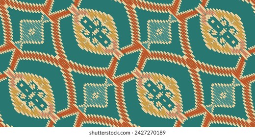 Patchwork pattern Seamless Scandinavian pattern Motif embroidery, Ikat embroidery vector Design for Print figure tribal ink on cloth patola sari