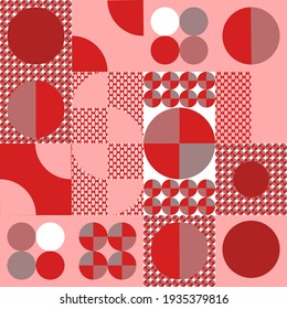 Patchwork pattern.Vector.Textile design. Image on white and colored background.




