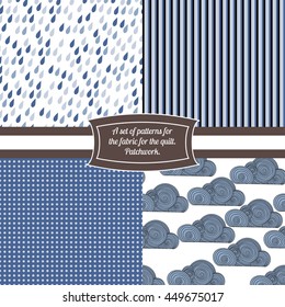 patchwork. quilting. cloud. rain. circle. strip