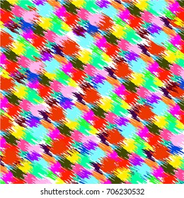 patchwork scribbling design for textile prints, backdrops, wrappers. Festive decoration vibrant colored pattern background. Vector illustration.