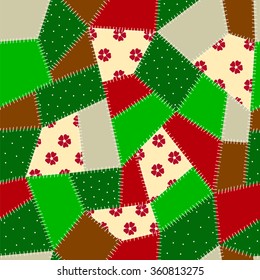 Patchwork seamless pattern