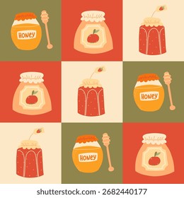 Padrão de colcha de retalhos sem emperramentos. Padrão perfeito para tecido, têxteis, roupas, papel de embrulho, capa, faixa, decoração doméstica, fundo abstrato.