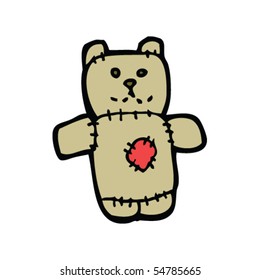 patchwork teddy cartoon
