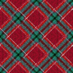 Patchwork Textile Pattern. Seamless Plaid Design Background. Merry Christmas Cozy Pattern.