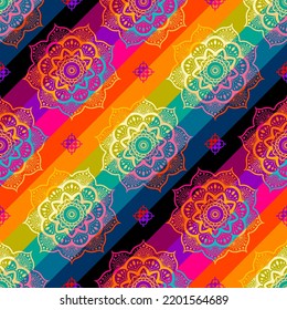 Patchwork textile pattern. Seamless quilting design background.