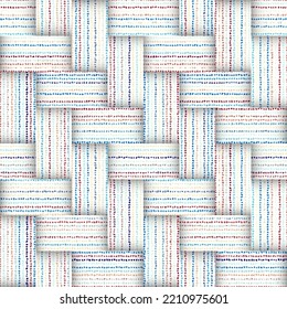 Patchwork textile pattern. Seamless quilting design background.