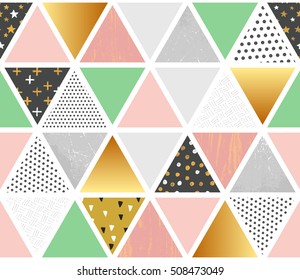 Patchwork vector seamless pattern. Modern decorative elements. Colorful background. Islam, Arabic, Indian, ottoman motifs. Perfect for printing on fabric or paper.
