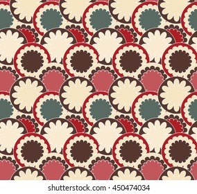 Patchwork vintage seamless pattern. 