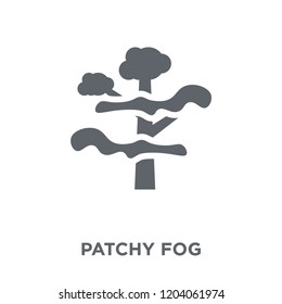 patchy fog icon. patchy fog design concept from Weather collection. Simple element vector illustration on white background.