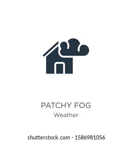 Patchy fog icon vector. Trendy flat patchy fog icon from weather collection isolated on white background. Vector illustration can be used for web and mobile graphic design, logo, eps10