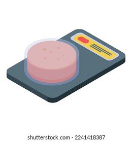 Pate pack icon isometric vector. Duck food. Gras foie