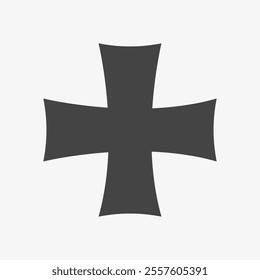 Patea cross sign. Black Templars cross symbol