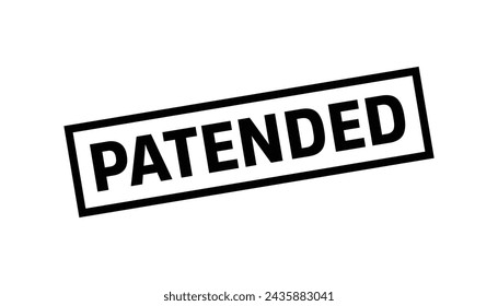 Patended Stamp, Patended Square Sign