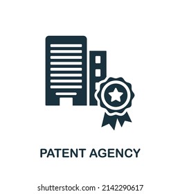 Patent Agency icon. Monochrome simple Patent Agency icon for templates, web design and infographics