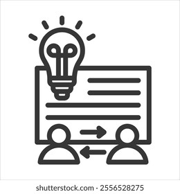 Patent Cooperation Treaty Outline Icon Vector Illustration