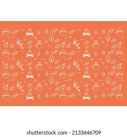 The patent design of the tool icon for mountain climbing is suitable for printing on various media and for mountain lovers