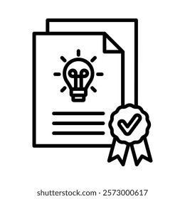 Patent Icon Element For Design