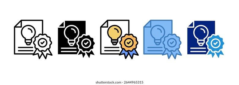 Elemento De Ícone De Patente Para Design