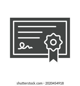 Imagen vectorial de icono de patente. También se puede usar para emprendedores. Adecuado para aplicaciones móviles, aplicaciones web y medios impresos.