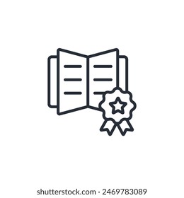 Patent icon. vector.Editable stroke.linear style sign for use web design,logo.Symbol illustration.