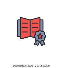 Patent icon. vector.Editable stroke.linear style sign for use web design,logo.Symbol illustration.