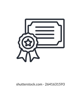 patent icon. vector.Editable stroke.linear style sign for use web design,logo.Symbol illustration.