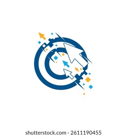 Patent logo and arrow sign. Vector