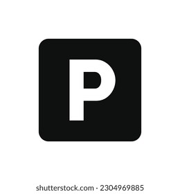 Patent mark icon isolated on white background