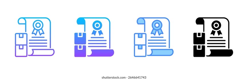 Conjunto de iconos de múltiples estilos de patente