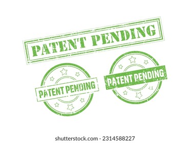 Patent Pending Rubber sign or Stamp, Grunge rubber Stamp, Sale badge Vintage old texture