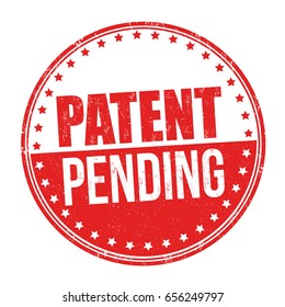 Patent Pending Sign Or Stamp On White Background, Vector Illustration