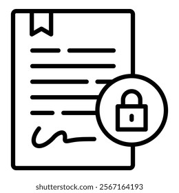 Patent Protect Icon Element For Design