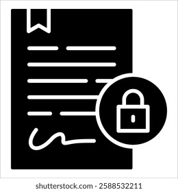 Patent Protect Icon Element For Design