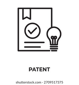Vector De Patente, Icono O Logotipo Signo Ilustración De Símbolo Aislado