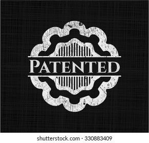 Patented chalkboard emblem