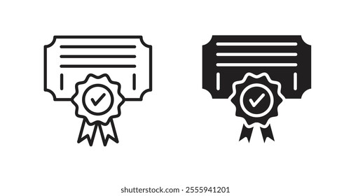 Patented flat simple vector symbols illustration.
