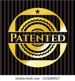 Patented golden emblem