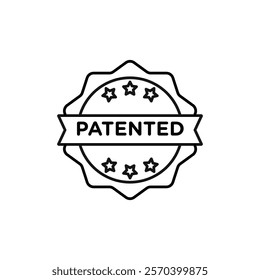 Patented icon Outline thin set