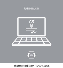 Patented idea - Vector icon for computer website or application