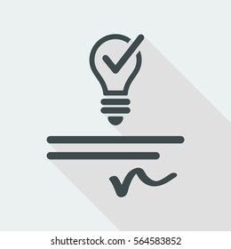 Patented idea - Vector web icon