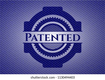 Patented jean background