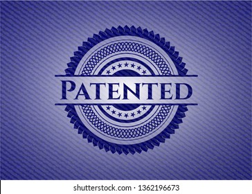Patented jean background