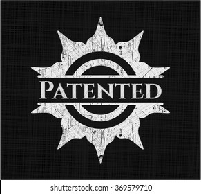 Patented on chalkboard
